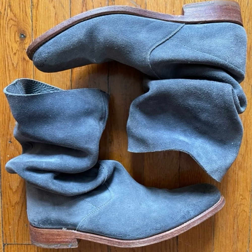 NDC Blue Suede Boots